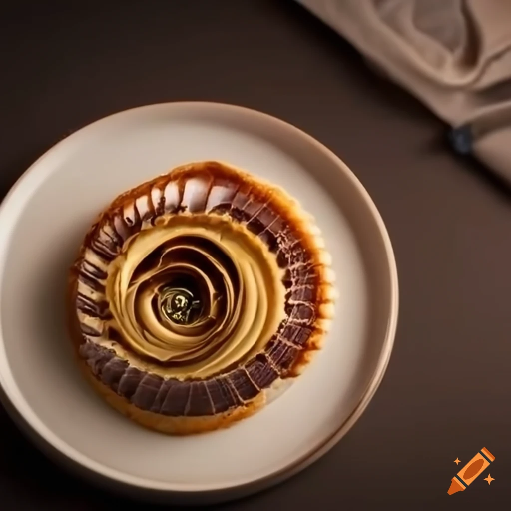 Delicious tourbillon pastry cream