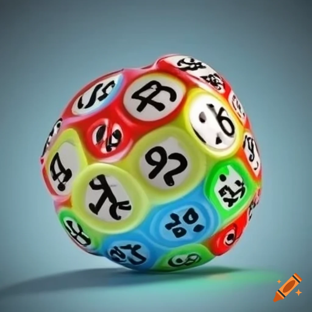 Lottery balls with numbers
