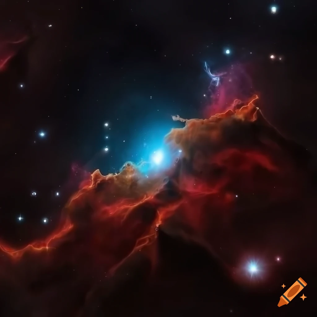 Space nebula background for scifi computer game on Craiyon