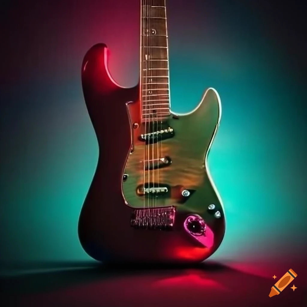 Electric guitar and amplifier
