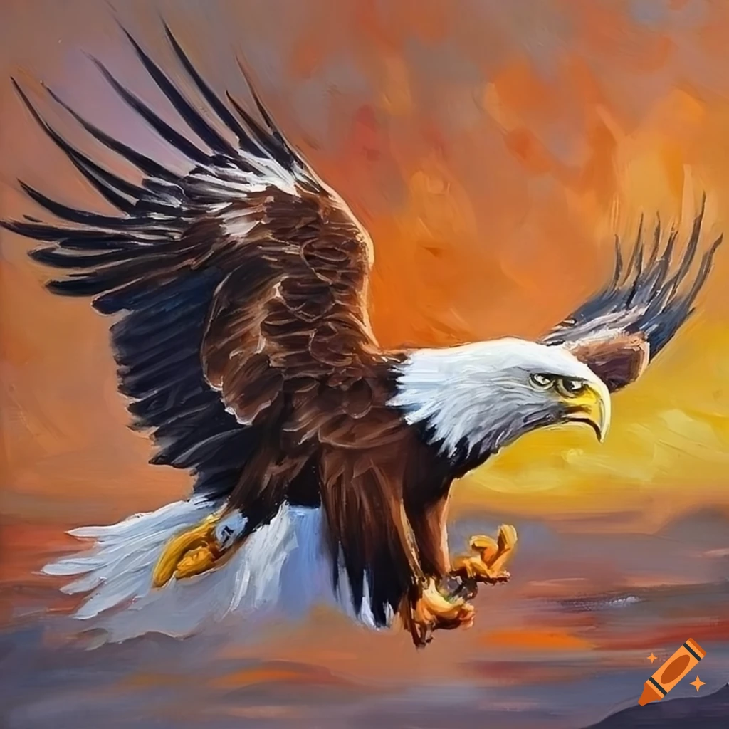 Eagle Oil Painting On Craiyon GmOvmL7nTvOgudRFzQtgTA.webp