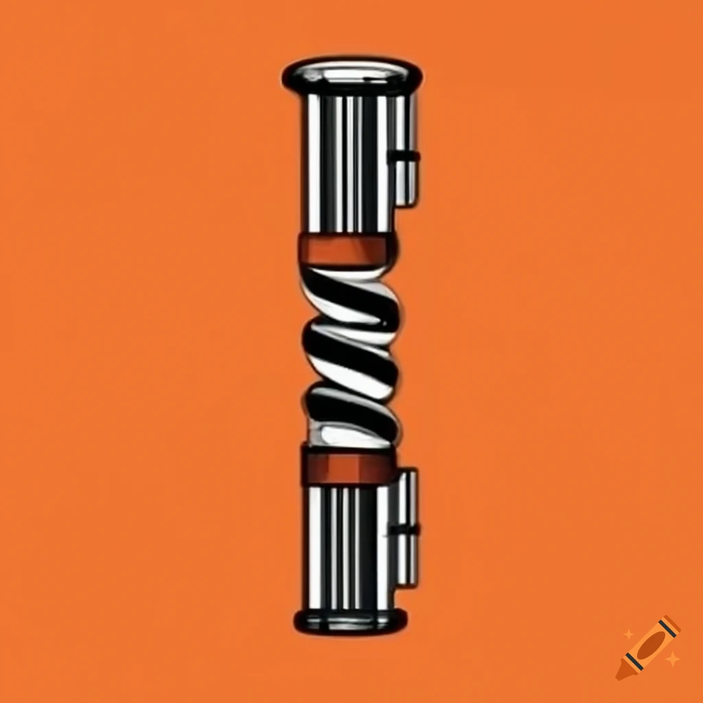 Sleek and modern pipe design with vivid orange interior