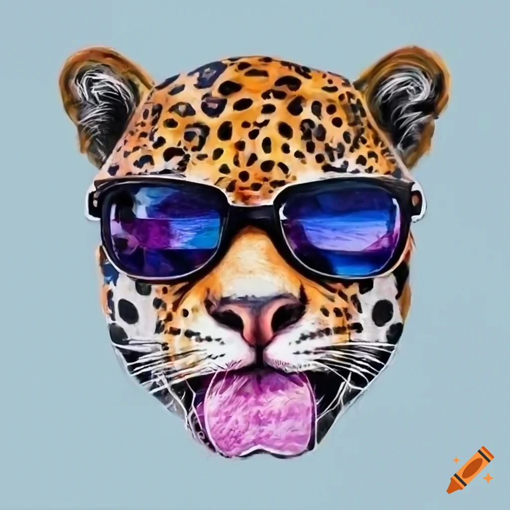 Jaguar wearing sunglasses on Craiyon