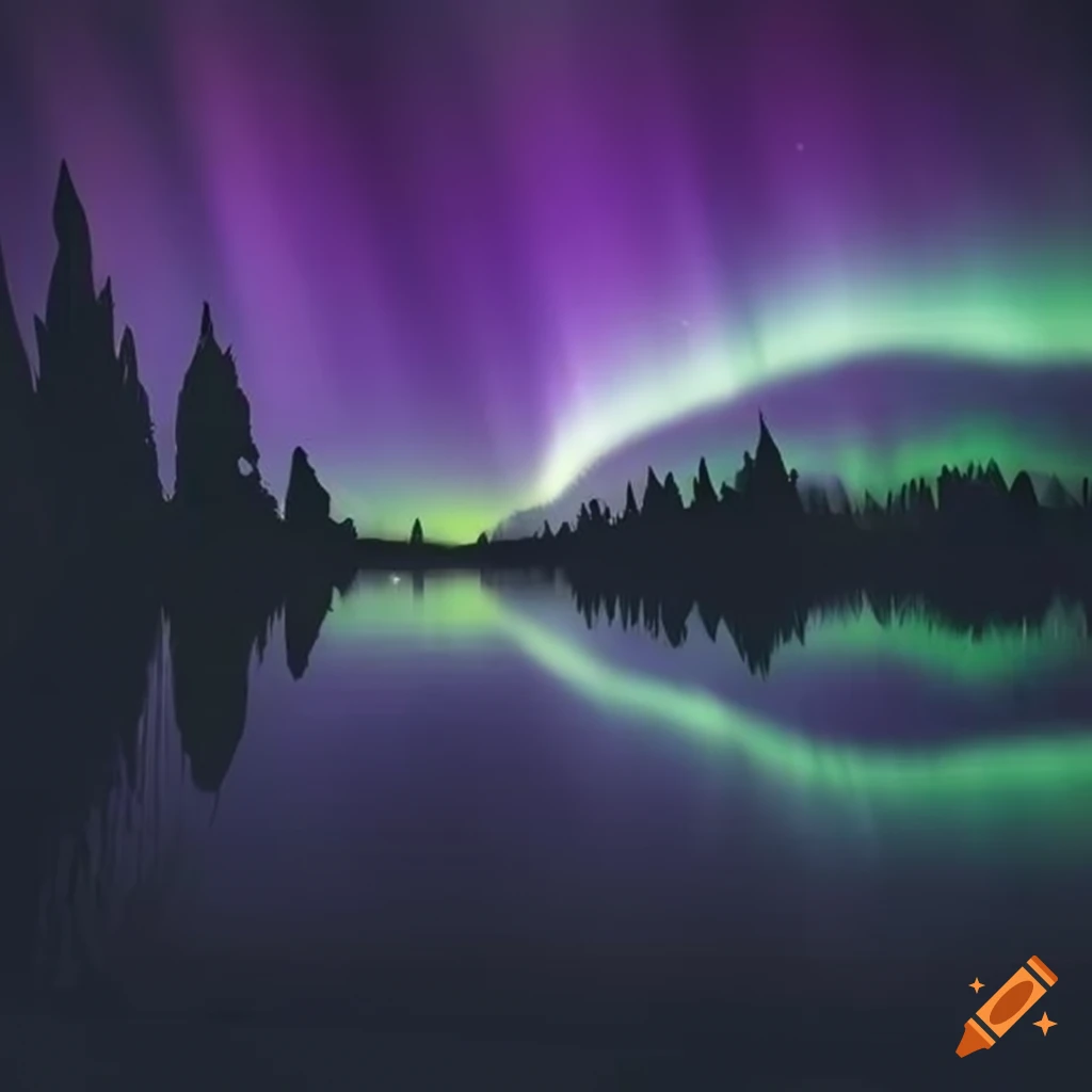 Northern lights on a business card