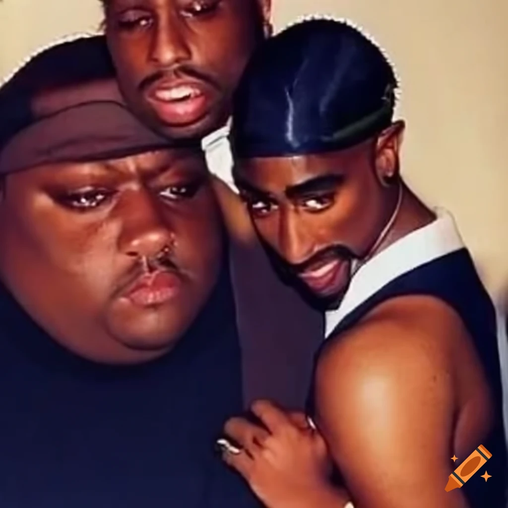 Transgender art of biggie and tupac on Craiyon