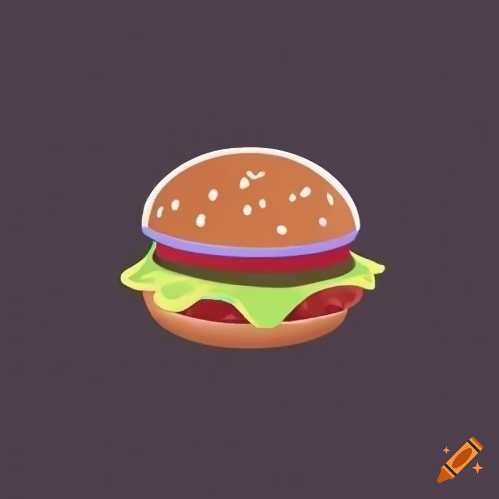 Burger-themed circle logo for a food chain named Foddie