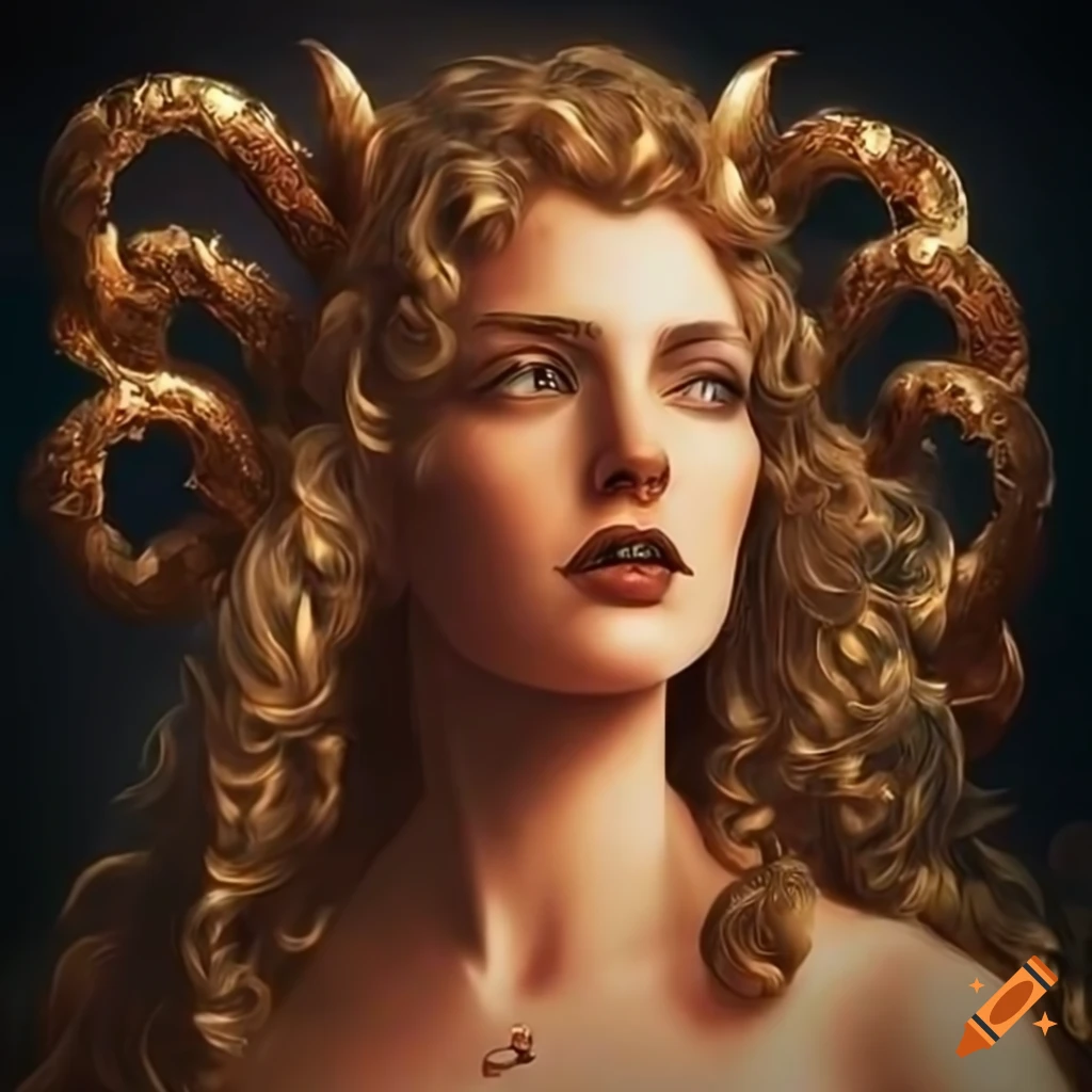 Stunning and realistic depiction of a powerful greek goddess on Craiyon