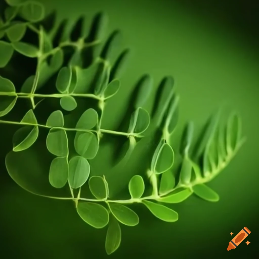 Moringa leaf being ground into powder