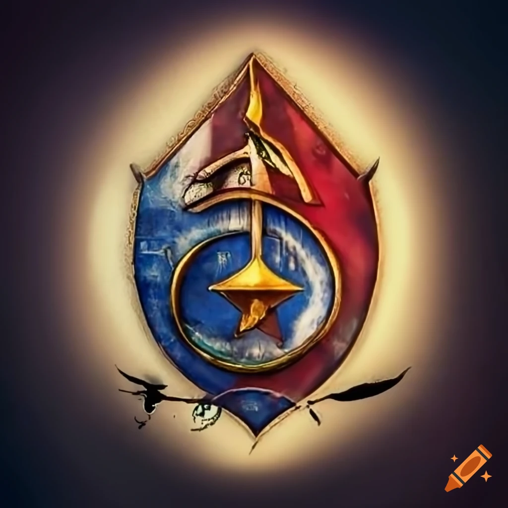 Squadron logo with the Latin inscription: Gloria Fit Per Conatus More Majorum