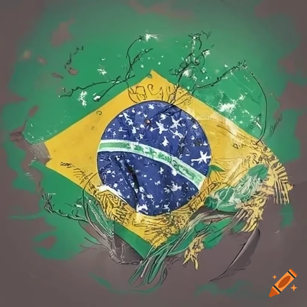 Drapeau du Brésil décliné de différentes façons