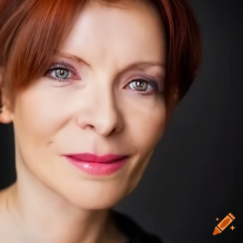 Middle-aged female hairdresser with a conservative look