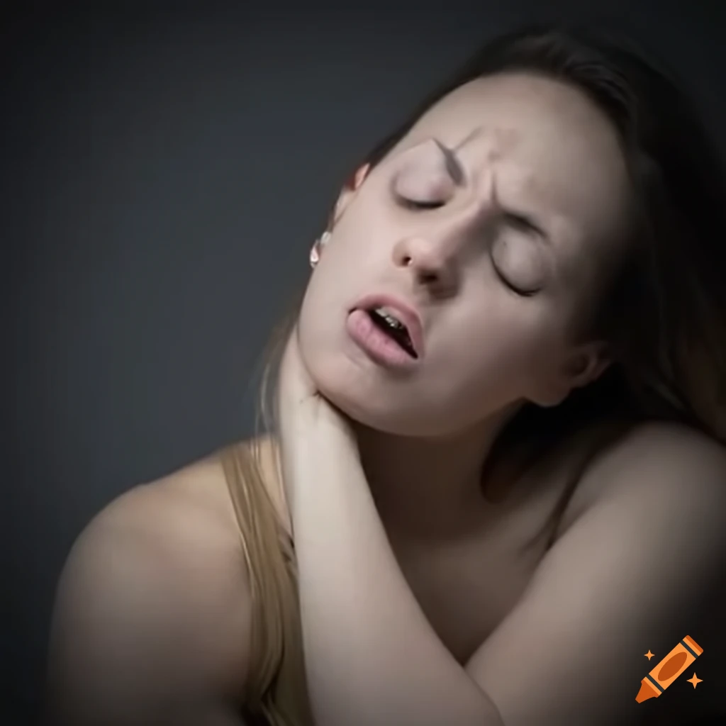 Woman sleeping with mouth open in a relaxed position