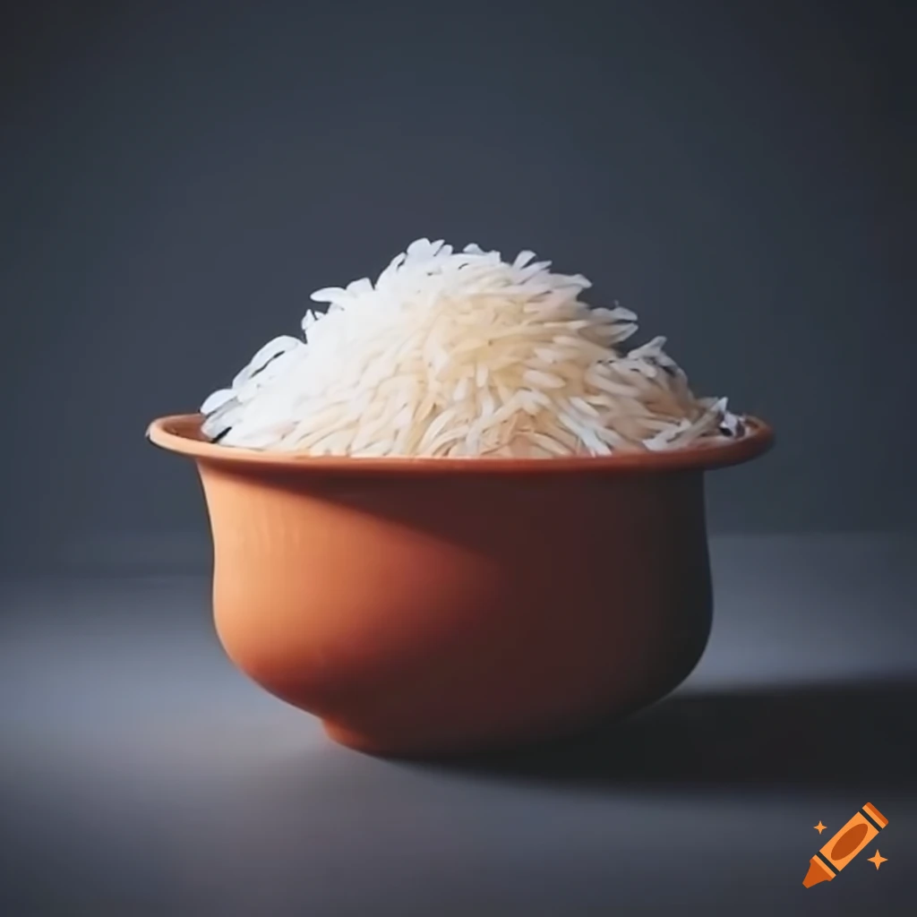 Overflowing pot of rice on Craiyon
