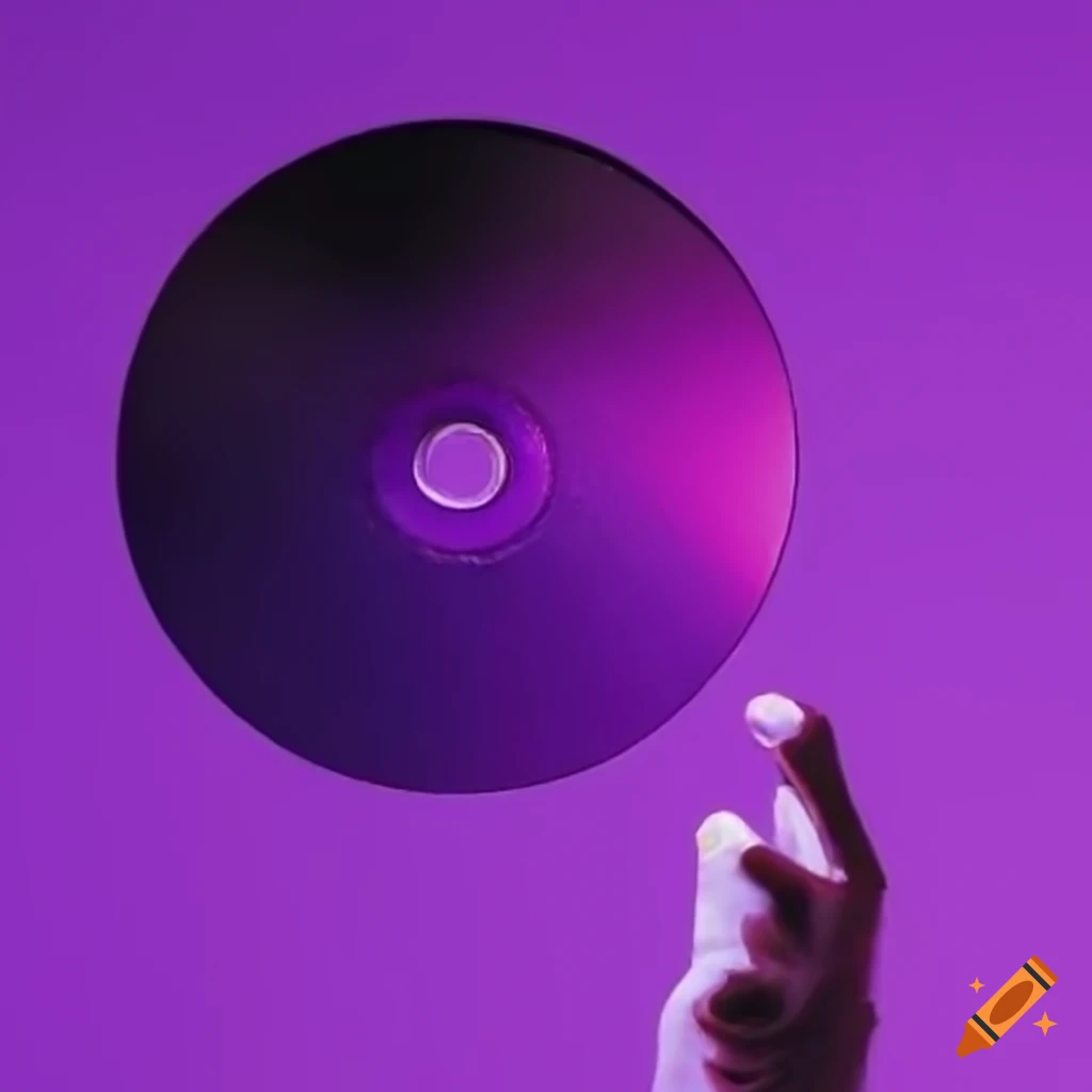 Purple minidisc album cover