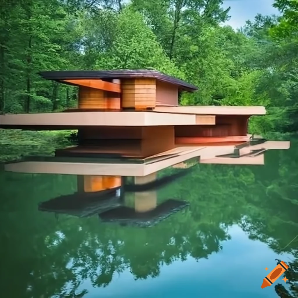Lake Frank Lloyd Wright Inspired House
