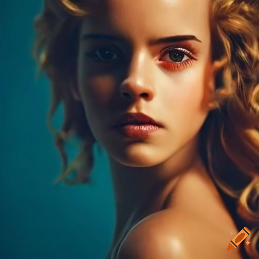 Hermione wearing a one piece swimsuit on Craiyon