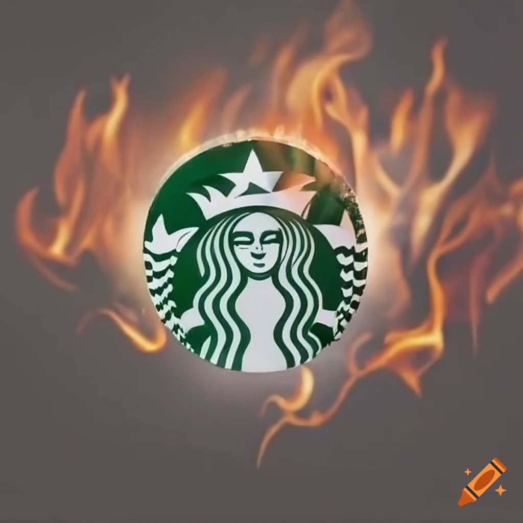 burning-starbucks-gift-card-on-craiyon