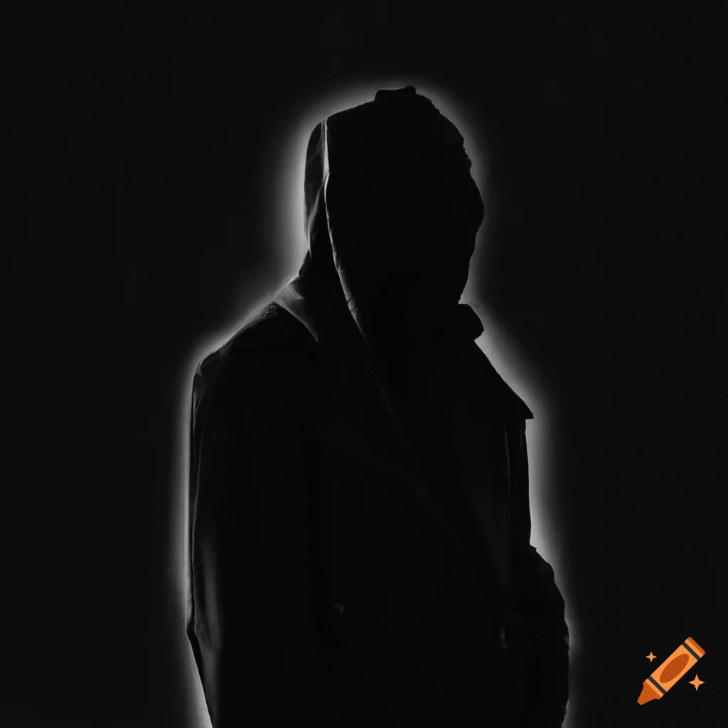 Mysterious man in trench coat with street art in the background