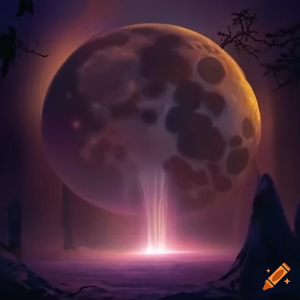 Labrador with enchanting moonlight patterns and dynamic shadows