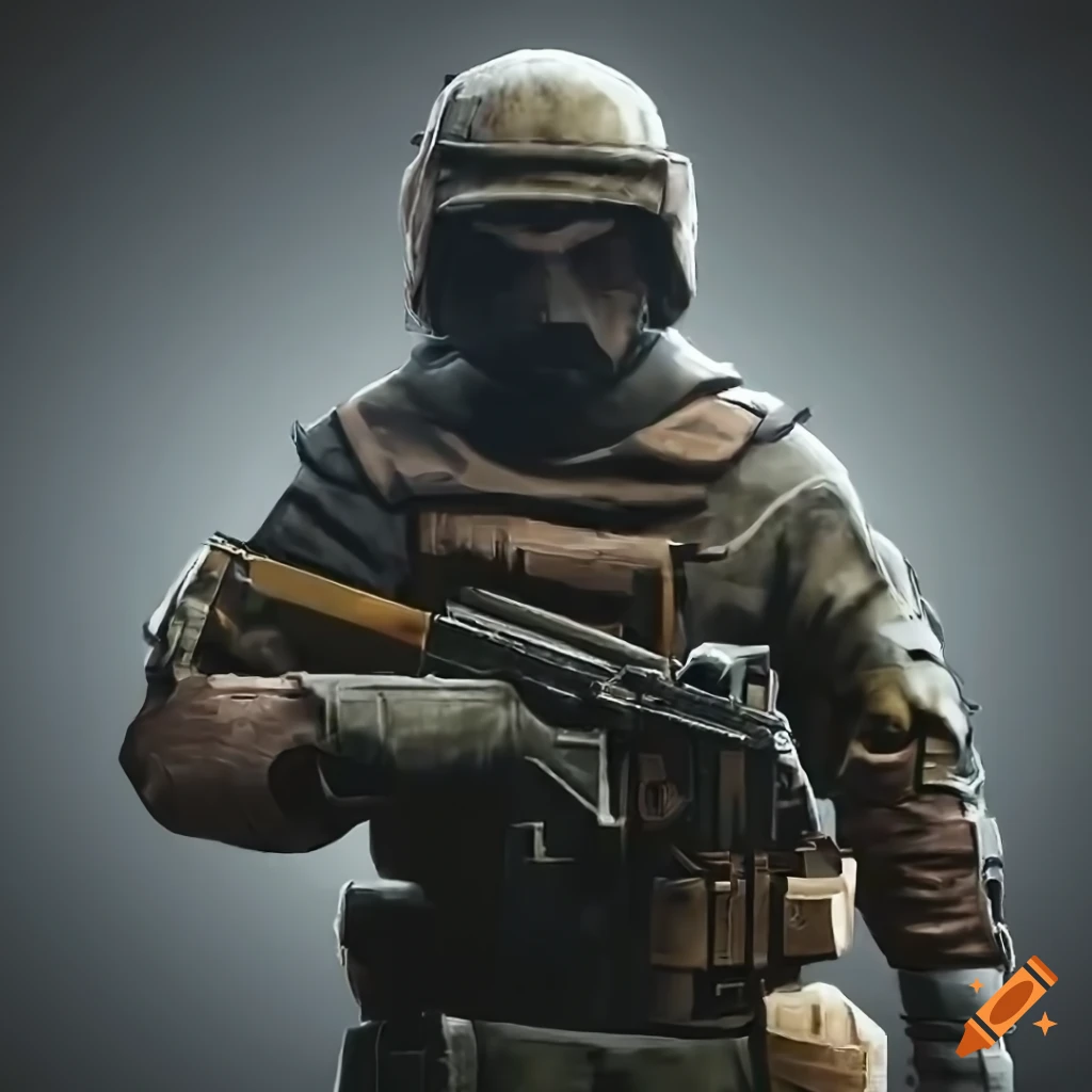 Character from escape from tarkov on Craiyon
