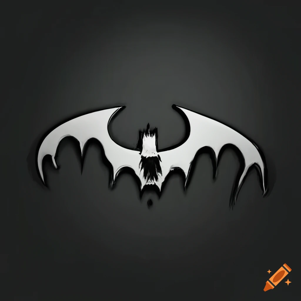 A bat logo for batman never seen before. i want it scary on Craiyon