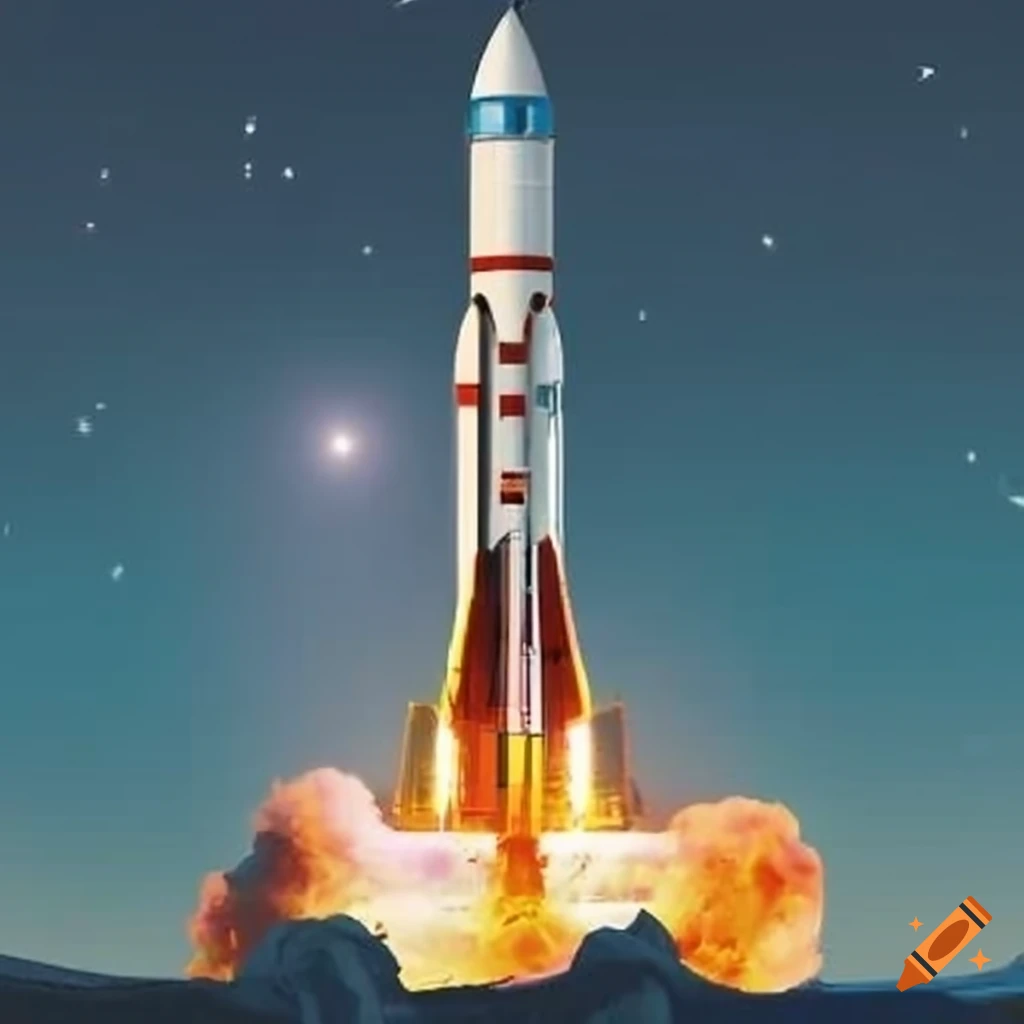 Rocket with the name "Josh" on the side
