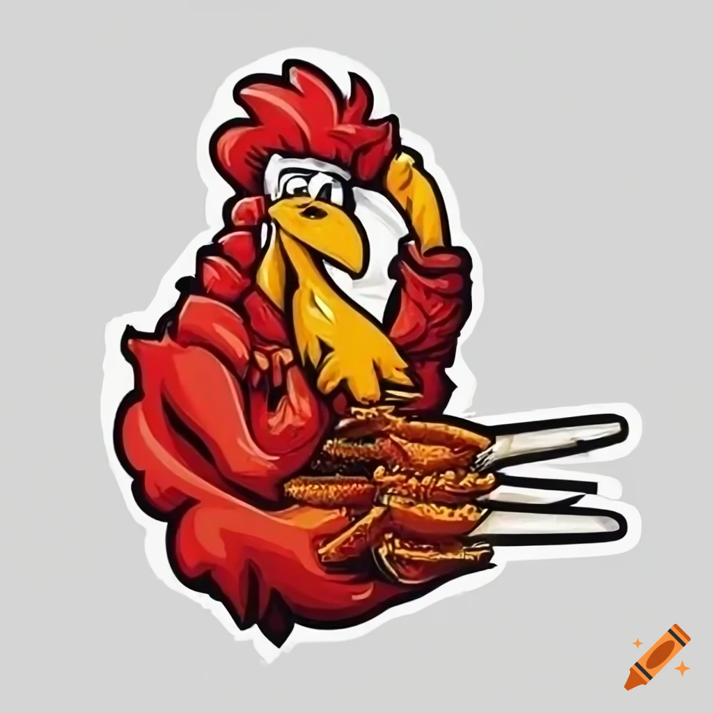 Sports Team Logo With A Barbecue Chicken Mascot On Craiyon sports-team-logo-with-a-barbecue-chicken-mascot-on-craiyon