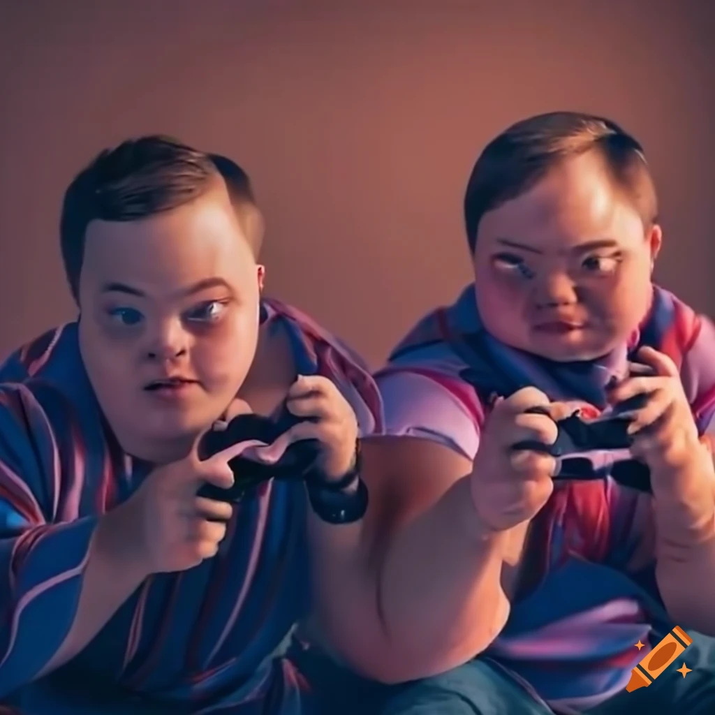 Three friends enjoying video games together