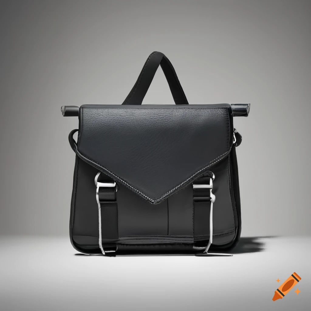 Sleek and sophisticated messenger bag made from recycled materials with