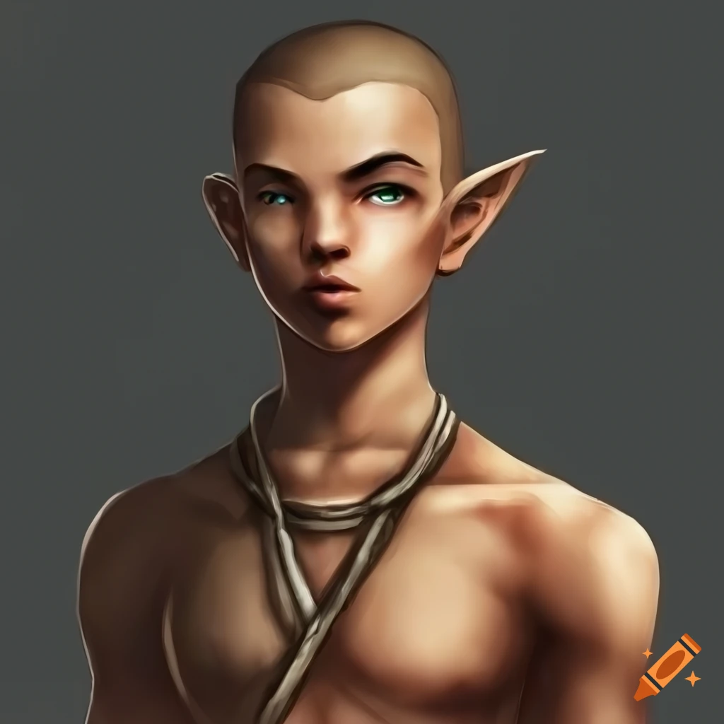 Young wood elf monk capable of projecting his soul, with a unique