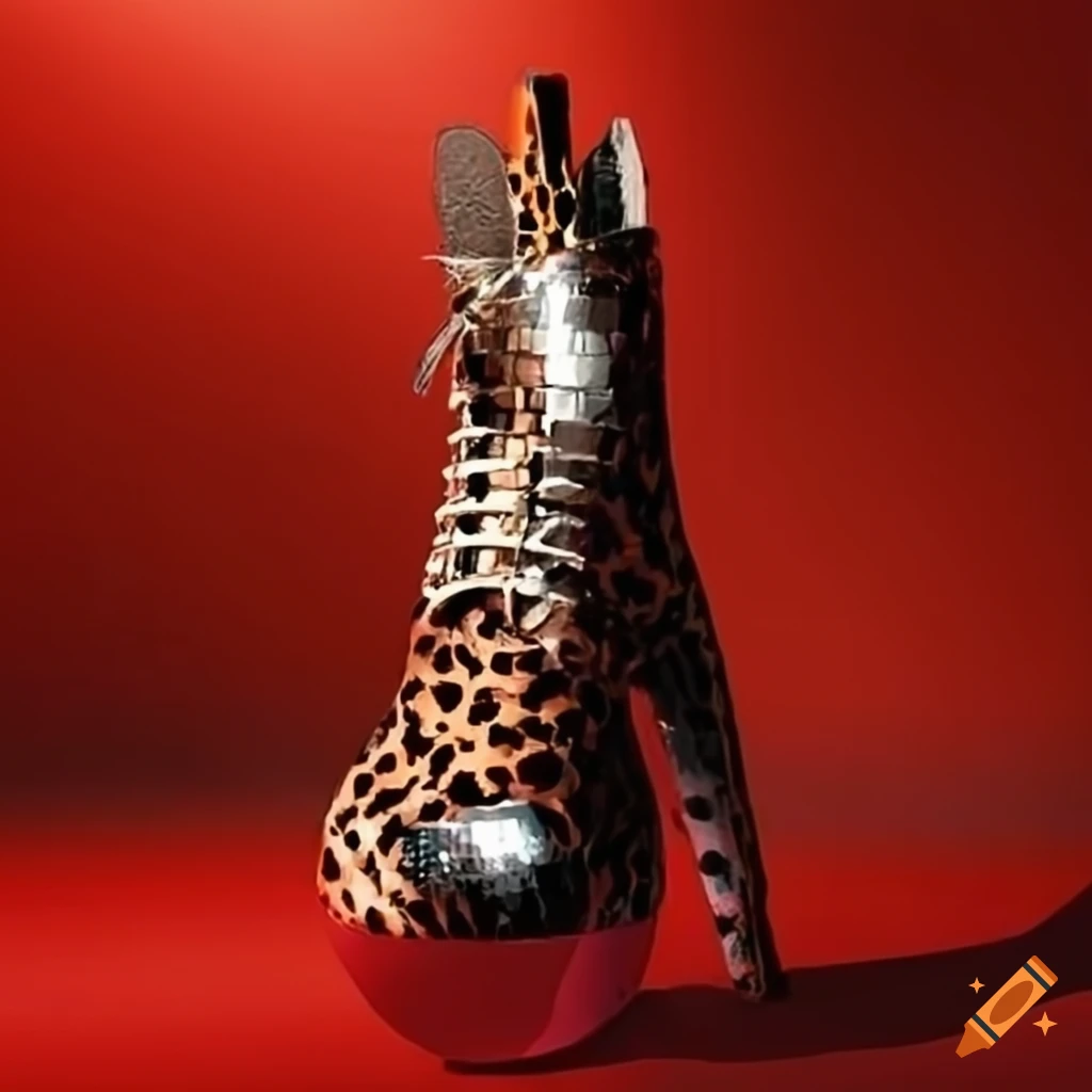 Leopard print, silver boots, disco ball, cocktails, long red nails ...