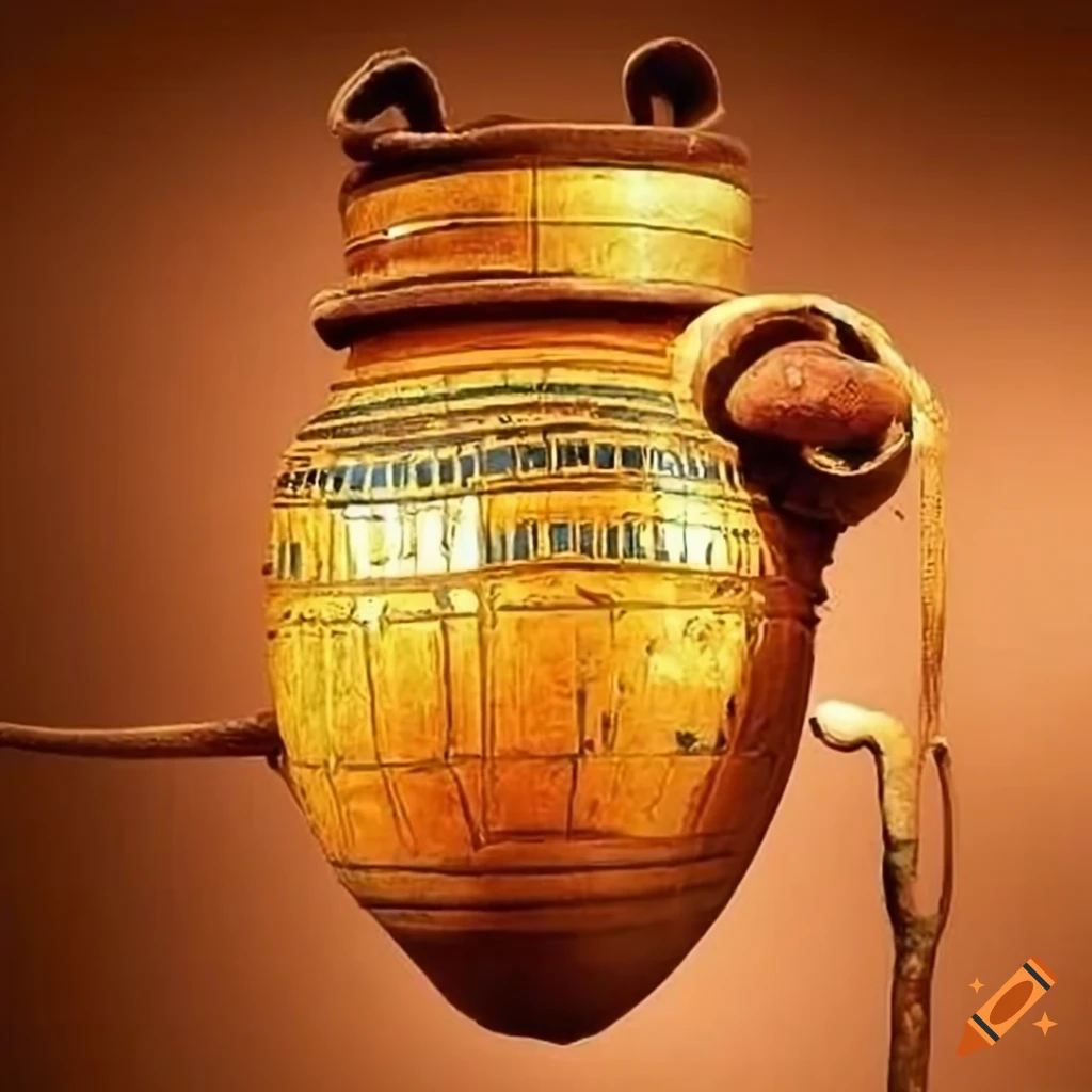 Ancient Egyptian honey pots, still edible after over 3,000 years