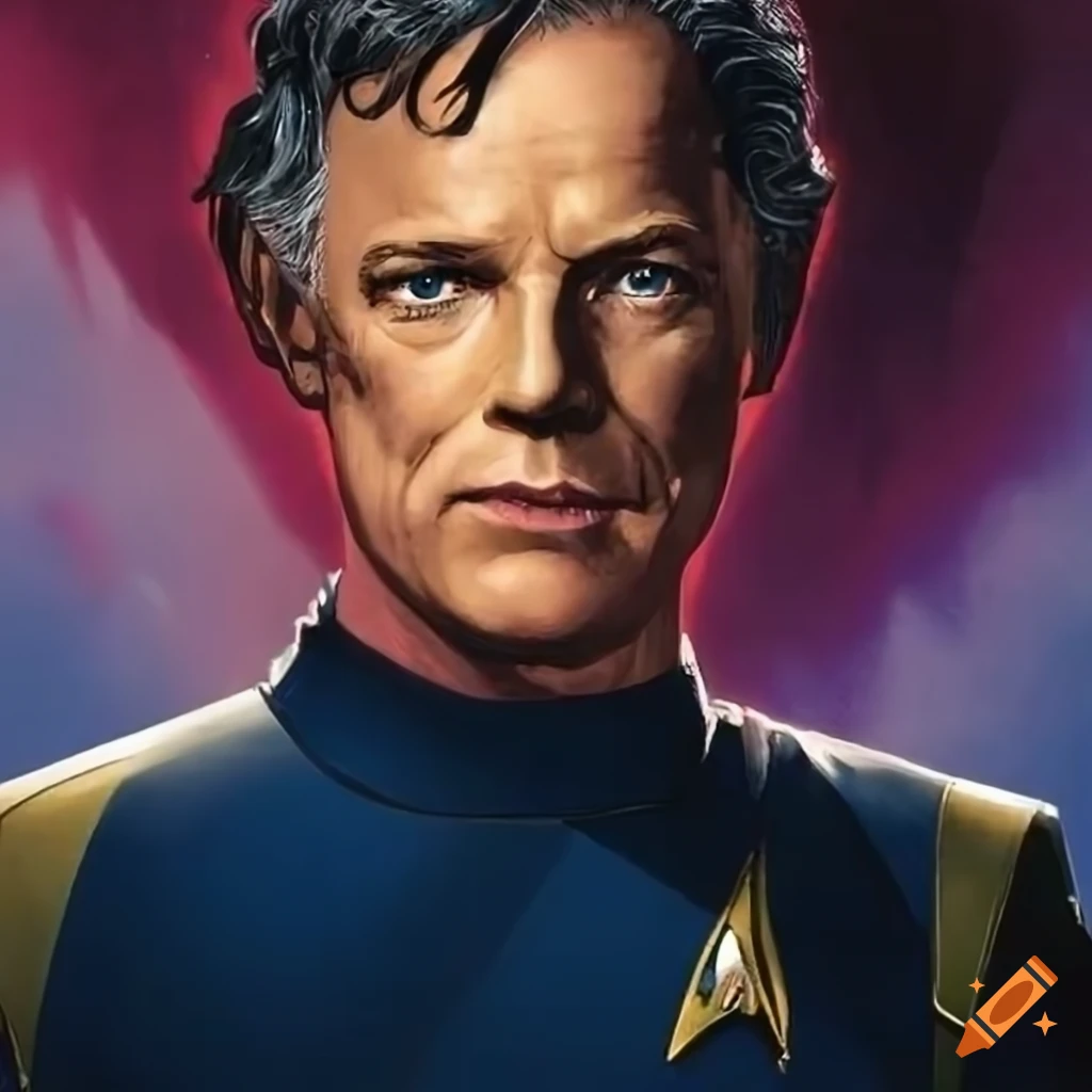 Bruce greenwood as a science fiction comic book hero on a pulp magazine ...