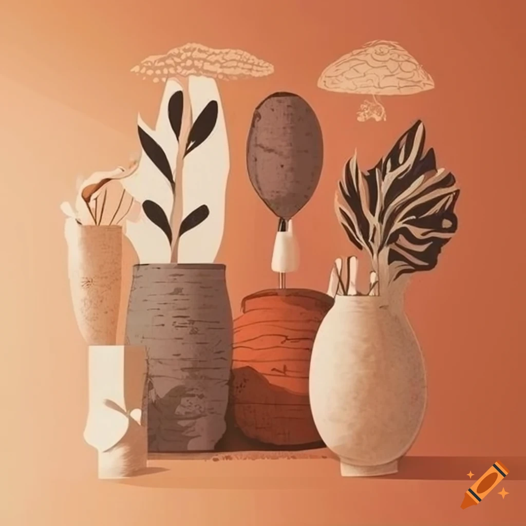 Boho illustrations for wall decoration