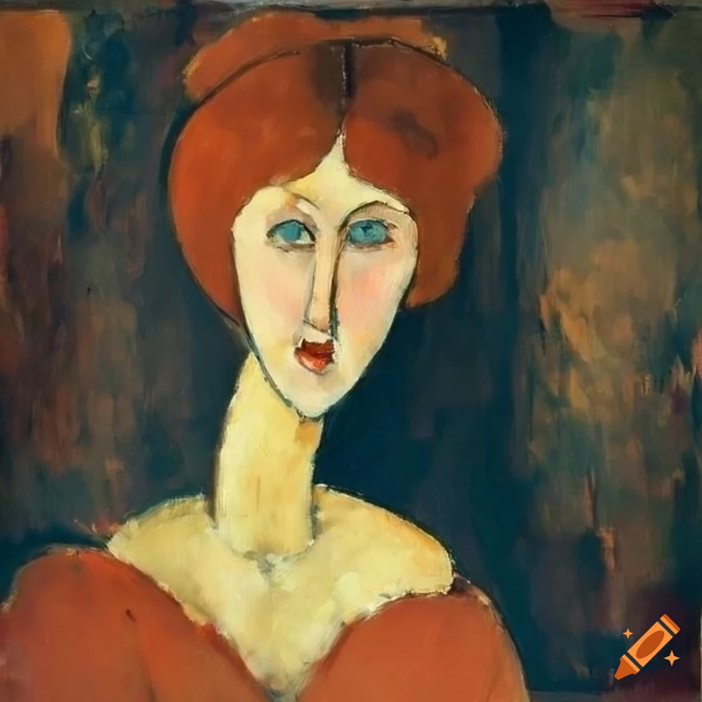 Polish woman art in the style of modigliani on Craiyon