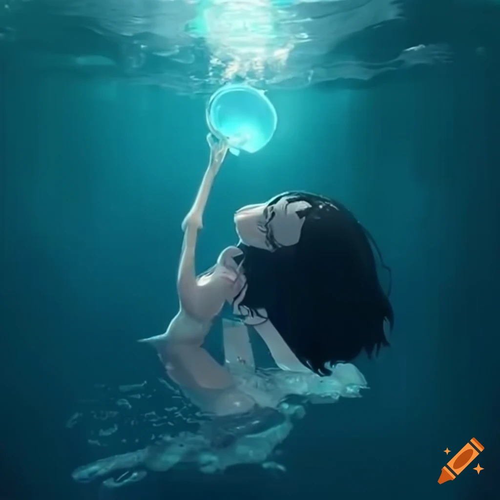 Underwater light refractions on Craiyon