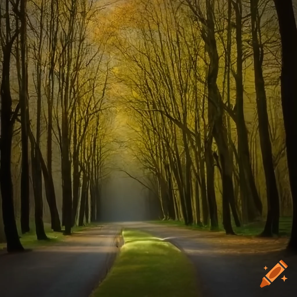 Cluster of trees on Craiyon