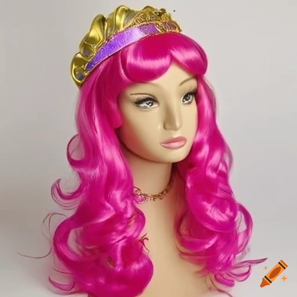 Princess sunny wig on a mannequin