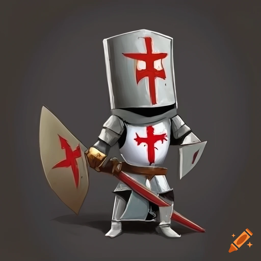 Templar Dc Cartoonish templar knight on Craiyon