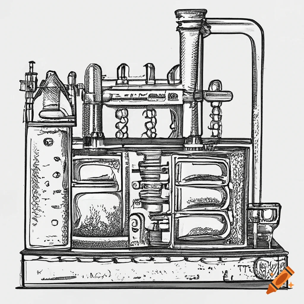 Gas furnace drawing on Craiyon