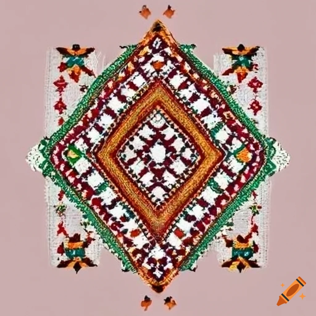 Berber motif with text "Wanza"