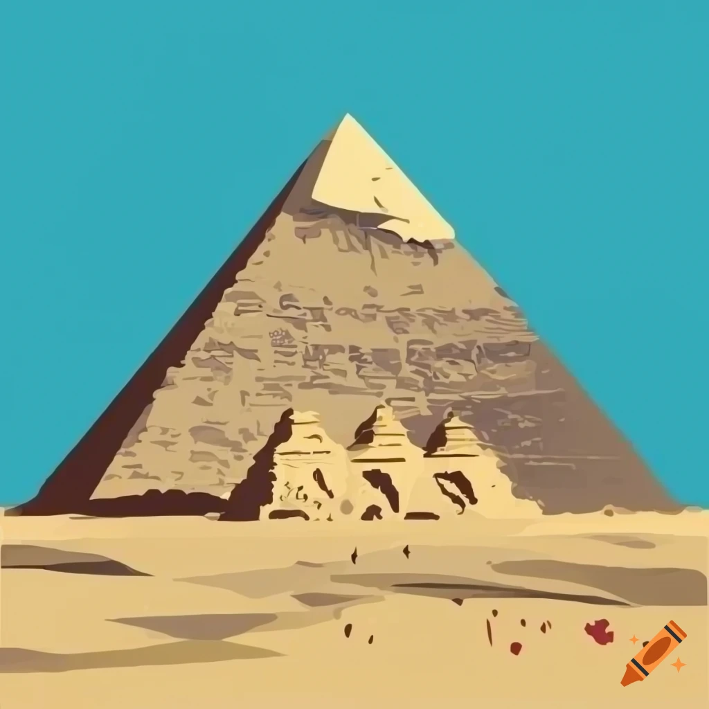 vector-drawing-of-an-egyptian-pyramid-on-craiyon