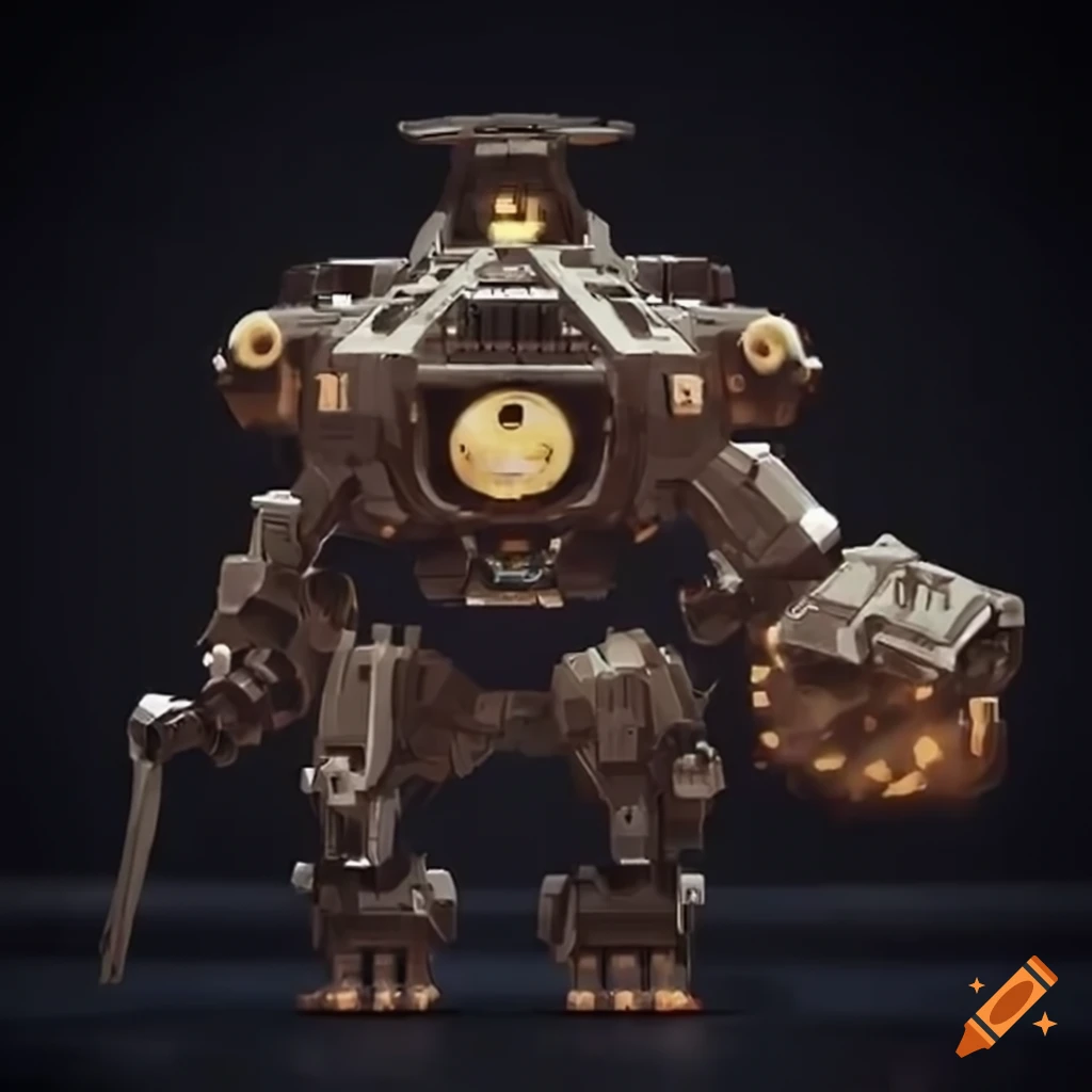 Schematic drawing of Mecha Garfield