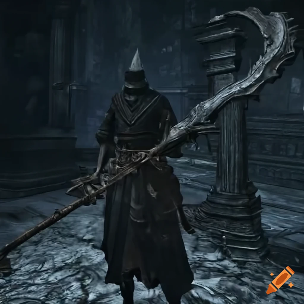 Bloodborne switchweapon description on Craiyon