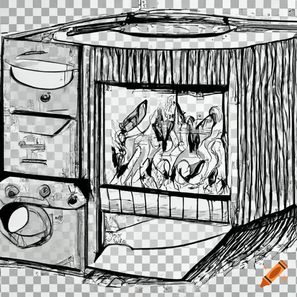 Gas furnace drawing on Craiyon