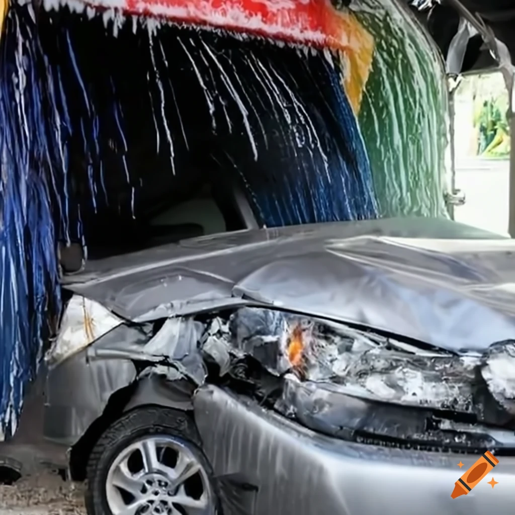 Car wash accident on Craiyon