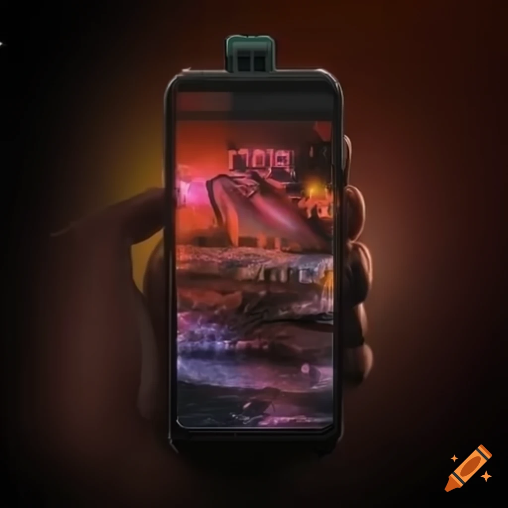Sustainable mobile application interface with solarpunk theme