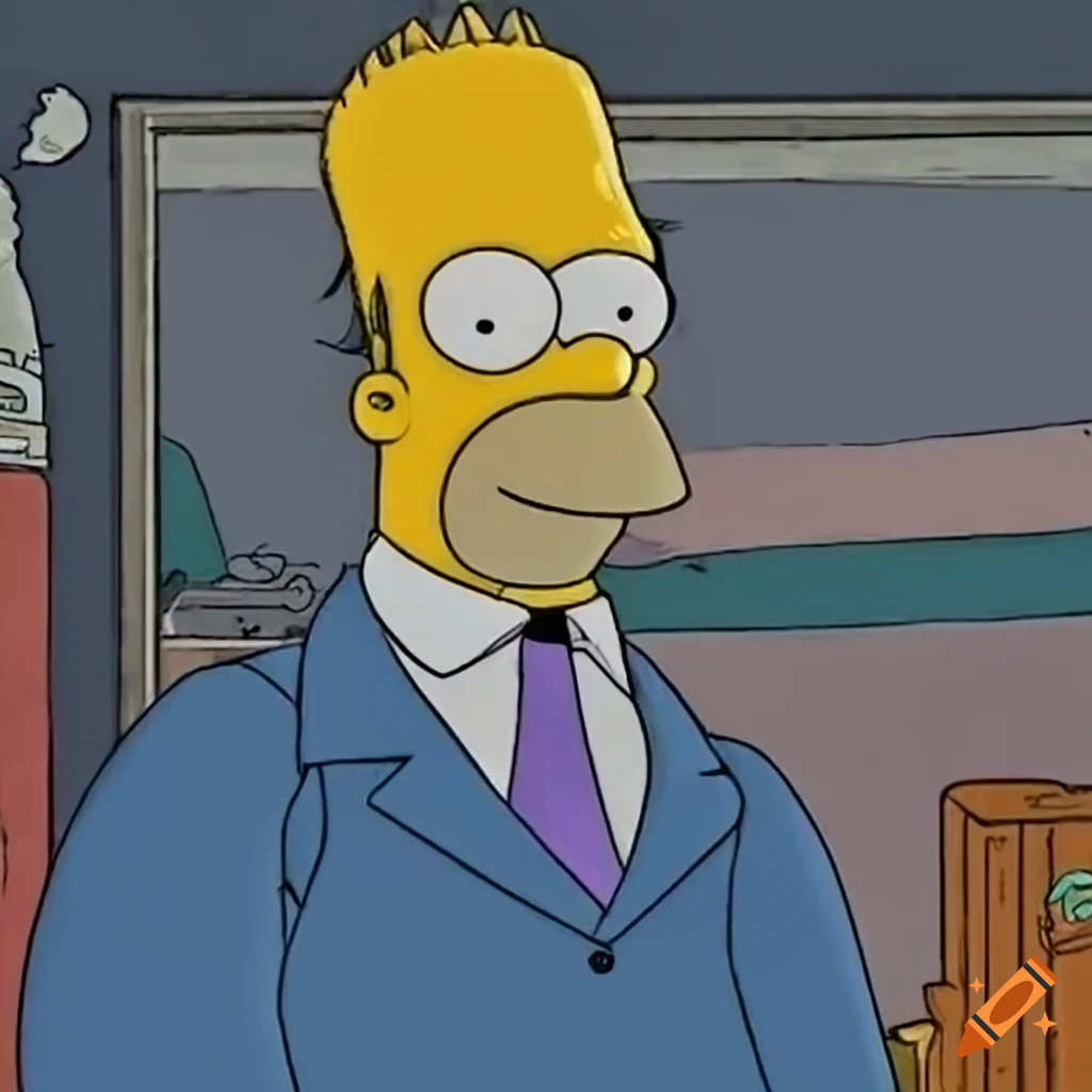 Homer simpson character on Craiyon