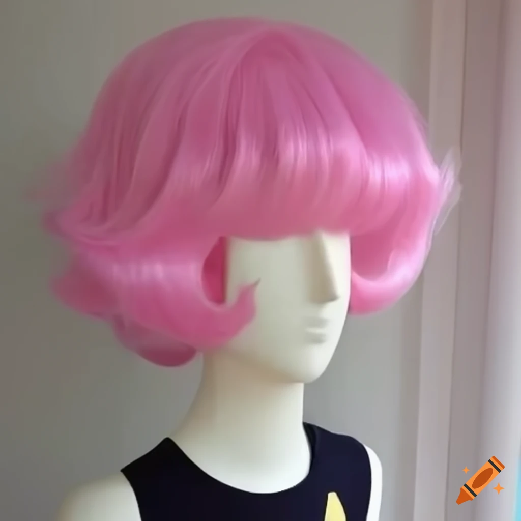 Steven Universe wig on a mannequin
