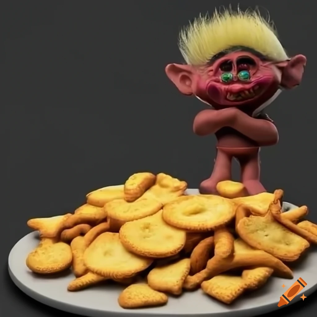 troll-enjoying-a-snack-of-cheese-and-crackers-on-craiyon